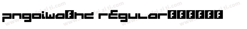 PNGoIWA-Hd Regular字体转换